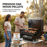Darrahopens Home & Garden > BBQ > BBQs & Accessories ASMOKE 19kg (40lbs) Premium Oak Wood BBQ Smoker Pellets Bulk Bundle (8 x 2.27kg Bags)