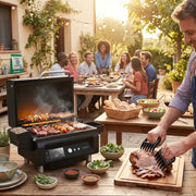 Darrahopens Home & Garden > BBQ > BBQs & Accessories ASMOKE Essential Smart Portable Wood Pellet Grill & Pitmaster Accessory Bundle - Includes 10x Skewers, Heavy-Duty Meat Claws, Smoke Tube & 20lb Applewood Pellets