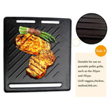 Darrahopens Home & Garden > BBQ > BBQs & Accessories ASMOKE Pre-Seasoned Matte Enamel Cast Iron Reversible Grill/Griddle