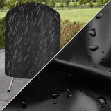 Barbecue Cover for Barbecue and Smoker, Black, 58 x 78 cm