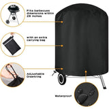 Darrahopens Home & Garden > BBQ > BBQs & Accessories Barbecue Cover for Barbecue and Smoker, Black, 58 x 78 cm