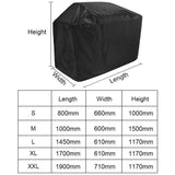 Darrahopens Home & Garden > BBQ > BBQs & Accessories Barbecue Cover Waterproof Dustproof UV Resistant Oxford Fabric, 80 x 66 x 100 cm