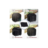 Darrahopens Home & Garden > BBQ > BBQs & Accessories Bbq Cover, Waterproof Anti-Uv Barbecue Cover 210D Oxford Cloth Bbq Protective Cover Grill Cover - 170 61 117Cm, Black