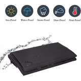 Darrahopens Home & Garden > BBQ > BBQs & Accessories BBQ Grill Cover Anti-UV Waterproof Moisture Resistant with Storage Bag Compatible with Weber Black 170 x 61 x 117 cm