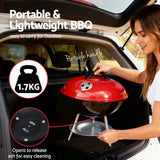 Darrahopens Home & Garden > BBQ > BBQs & Accessories Grillz Charcoal BBQ Grill Portable with Lid for Camping Outdoor