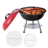 Darrahopens Home & Garden > BBQ > BBQs & Accessories Grillz Charcoal BBQ Grill Portable with Lid for Camping Outdoor