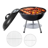 Darrahopens Home & Garden > BBQ > BBQs & Accessories Grillz Charcoal BBQ Grill Portable with Lid for Camping Outdoor