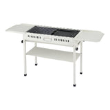 Darrahopens Home & Garden > BBQ > BBQs & Accessories Grillz Portable BBQ Grill w/ Stainless Steel Racks & Pans for Outdoor