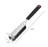 Darrahopens Home & Garden > BBQ > BBQs & Accessories Plastics Handle Heavy Duty BBQ Grill Brush - Stainless Steel Wire Cleaner with Scraper for Effortless Grate Cleaning