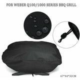 Darrahopens Home & Garden > BBQ > BBQs & Accessories Premium Grill Cover 67.1 x 44 x 32 cm Waterproof 210D Oxford Fabric Compatible with Weber