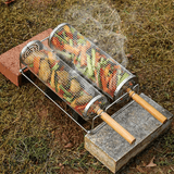 Darrahopens Home & Garden > BBQ > BBQs & Accessories Rotating Grill Baskets for Even Cooking on Any BBQ