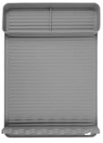 Darrahopens Home & Garden > BBQ > BBQs & Accessories Silicone BBQ Grill Mat - 8-Slot Mat with Drip Tray - Heat-Resistant and Dishwasher-Safe - 40x27 cm - Gray
