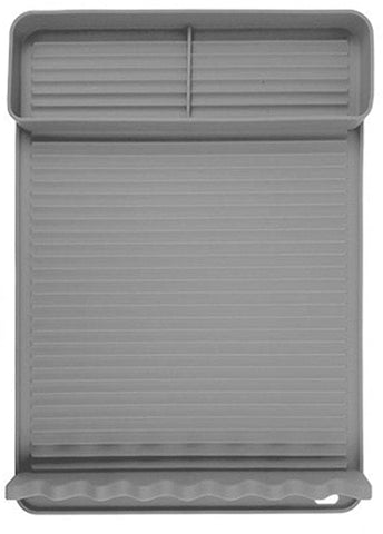 Darrahopens Home & Garden > BBQ > BBQs & Accessories Silicone BBQ Grill Mat - 8-Slot Mat with Drip Tray - Heat-Resistant and Dishwasher-Safe - 40x27 cm - Gray
