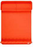 Darrahopens Home & Garden > BBQ > BBQs & Accessories Silicone BBQ Grill Mat - 8-Slot Mat with Drip Tray - Heat-Resistant and Dishwasher-Safe - 40x27 cm - Orange