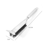 Darrahopens Home & Garden > BBQ > BBQs & Accessories Stainless Steel Handle Heavy Duty BBQ Grill Brush - Stainless Steel Wire Cleaner with Scraper for Effortless Grate Cleaning