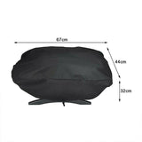 Darrahopens Home & Garden > BBQ > BBQs & Accessories Waterproof BBQ Grill Cover for Weber Q100 Q1000 Series 67×44×32cm