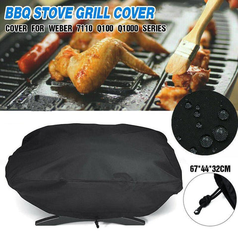 Darrahopens Home & Garden > BBQ > BBQs & Accessories Waterproof BBQ Grill Cover for Weber Q100 Q1000 Series 67×44×32cm