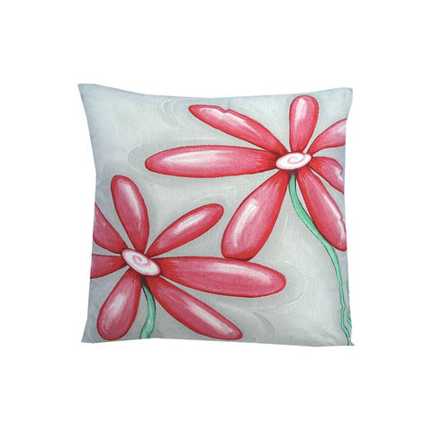 Darrahopens Home & Garden > Bedding 225TC Daisy Pink Square Cushion