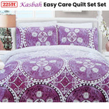 Darrahopens Home & Garden > Bedding 225TC Kasbah Mandala Cotton Rich Easy Care Quilt Cover Set Queen
