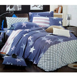 Darrahopens Home & Garden > Bedding 310TC Starry Love Cotton Printed Quilt Cover Set Single