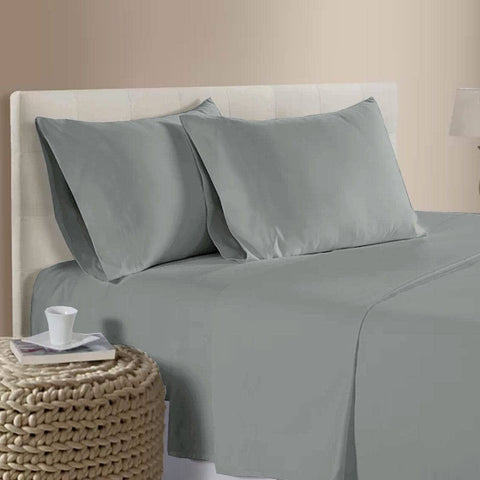 Darrahopens Home & Garden > Bedding 400TC Bamboo Cotton Sheet Set Grey Queen
