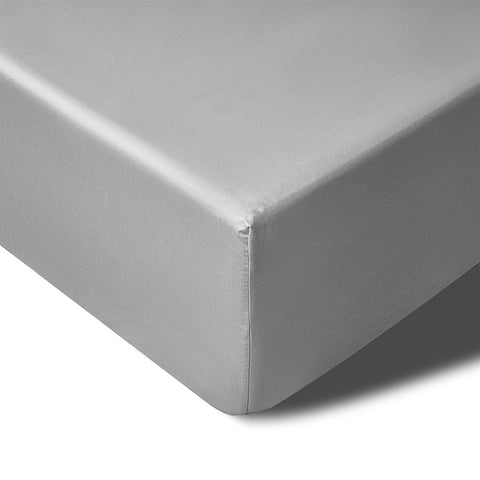 Darrahopens Home & Garden > Bedding Accessorize 400TC Grey Bamboo Cotton Mega / Super Fitted Sheet 50cm Wall King