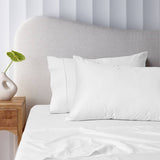 Darrahopens Home & Garden > Bedding Accessorize 400TC White Bamboo Cotton Mega / Super Sheet Set 50cm Wall Queen