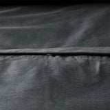 Darrahopens Home & Garden > Bedding Accessorize Charcoal 400TC Charcoal Bamboo Cotton Double Stitched Quilt Cover Set Super King