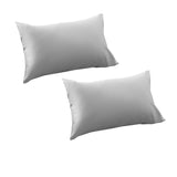 Darrahopens Home & Garden > Bedding Accessorize Grey 400TC Bamboo Cotton Pair of Standard Pillowcases 48 x 73 + 15cm