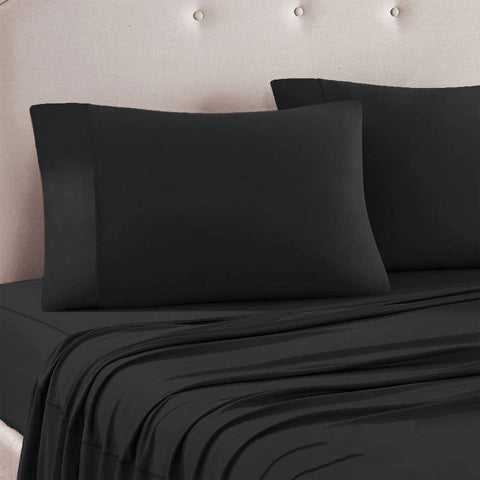 Darrahopens Home & Garden > Bedding Art Terrace Microfiber Sheet Set Queen 33cm Wall Charcoal