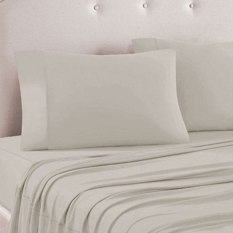 Darrahopens Home & Garden > Bedding Art Terrace Microfiber Sheet Set Queen 33cm Wall Taupe