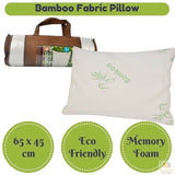 Darrahopens Home & Garden > Bedding BAMBOO PILLOW Memory Foam Luxury Comfort Organic Health 65x45cm Size New