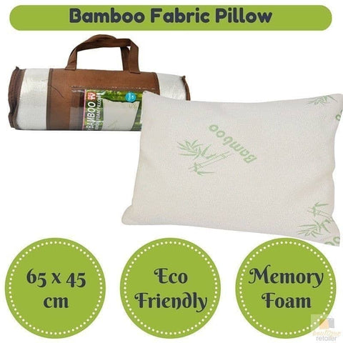 Darrahopens Home & Garden > Bedding BAMBOO PILLOW Memory Foam Luxury Comfort Organic Health 65x45cm Size New