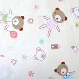 Darrahopens Home & Garden > Bedding Bear Fashionista Baby 100% Cotton Printed Sheet Set Cot Size