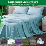 Darrahopens Home & Garden > Bedding > Bed Sheets 3 Piece Hotel Bamboo Cooling Sheet Set -Ultra Soft 2000TC Breathable Bed Sheets Set with 37 Centimetre Deep Pocket-Cooling Sheets for Hot Sleepers(Sky Blue,King Single)