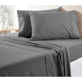 Darrahopens Home & Garden > Bedding > Bed Sheets 300TC Pure Cotton Sheet Set Queen Grey