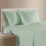 Darrahopens Home & Garden > Bedding > Bed Sheets 400TC 100% Cotton Sateen Premium Sheet Set 40cm Wall Sage Queen
