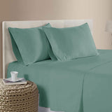 Darrahopens Home & Garden > Bedding > Bed Sheets 400TC Bamboo Cotton Sheet Set Light Teal Queen