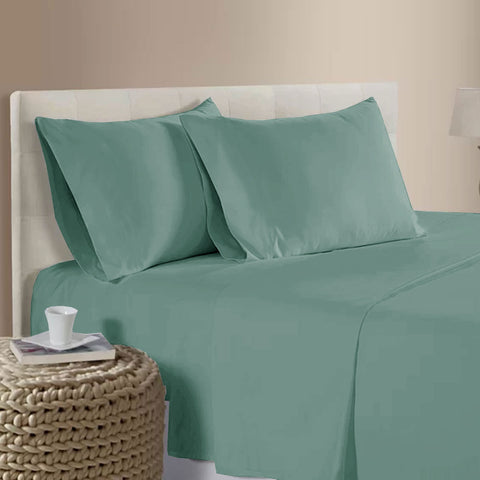 Darrahopens Home & Garden > Bedding > Bed Sheets 400TC Bamboo Cotton Sheet Set Light Teal Queen