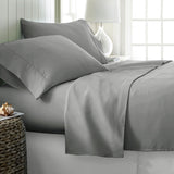 Darrahopens Home & Garden > Bedding > Bed Sheets 400TC Cotton Sateen Sheet Set King Silver