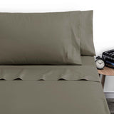 Darrahopens Home & Garden > Bedding > Bed Sheets Artex 250TC Polyester Cotton Sheet Set Single Walnut
