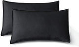 Darrahopens Home & Garden > Bedding > Bed Sheets CleverPolly Vintage Washed Microfibre Sheet Set with 1 Pillowcase - Black - King Single