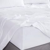 Darrahopens Home & Garden > Bedding > Bed Sheets CleverPolly Vintage Washed Microfibre Sheet Set with 1 Pillowcase - White - King Single