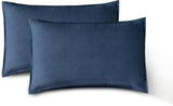 Darrahopens Home & Garden > Bedding > Bed Sheets CleverPolly Vintage Washed Microfibre Sheet Set with 2 Pillowcases - Navy - King