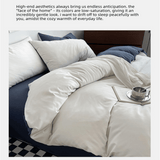 Darrahopens Home & Garden > Bedding > Bed Sheets Dark gray and light gray Washed Cotton Bedding Set - Solid Color Fitted Sheet Style, 4-Piece Set for 1.8m Bed, Includes 10 Random Color Quilt Fasteners