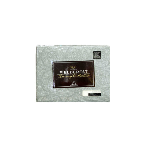 Darrahopens Home & Garden > Bedding > Bed Sheets Fieldcrest Cotton Reversible Mandala Silver Quilt Cover Set King