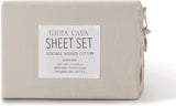 Darrahopens Home & Garden > Bedding > Bed Sheets Gioia Casa Vintage Washed 100% Cotton Sheet Set with 1 Pillowcases - Natural - Single
