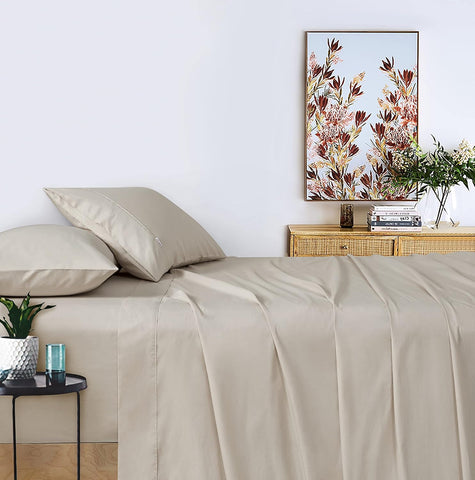 Darrahopens Home & Garden > Bedding > Bed Sheets Gioia Casa Vintage Washed 100% Cotton Sheet Set with 1 Pillowcases - Natural - Single