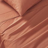 Darrahopens Home & Garden > Bedding > Bed Sheets Gioia Casa Vintage Washed 100% Cotton Soft Breathable Sheet Set - Brick - King Single
