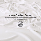Darrahopens Home & Garden > Bedding > Bed Sheets Giselle Queen 500TC Cotton 4Pcs Sheet Set with 40cm Extra Deep Pocket for Thick Mattresses Sateen Weave for Sweaty Nights White In Australia - Darrahopens